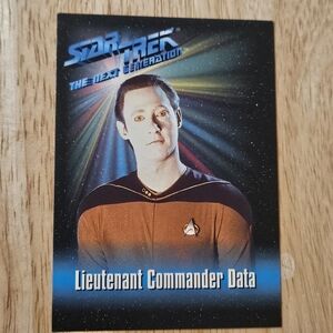 Star Trek Lieutenant Commander Data trading card 1993